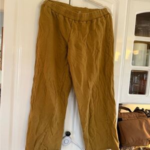 FP Movement Tan/Mustard Sweatpants Ankle Length